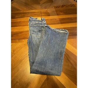 American Eagle Super High Rise Flare Denim Jeans Women 4 Stretch Cowboy